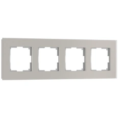 Изображение Рамка на 4 пост Senso (дымчатый, стекло soft-touch) W0043117