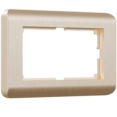 Изображение Рамка для двойной розетки Stream (шампань) W0082111
